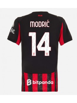 AC Milan Luka Modric #14 Replika Hemmakläder Dam 2025-26 Kortärmad